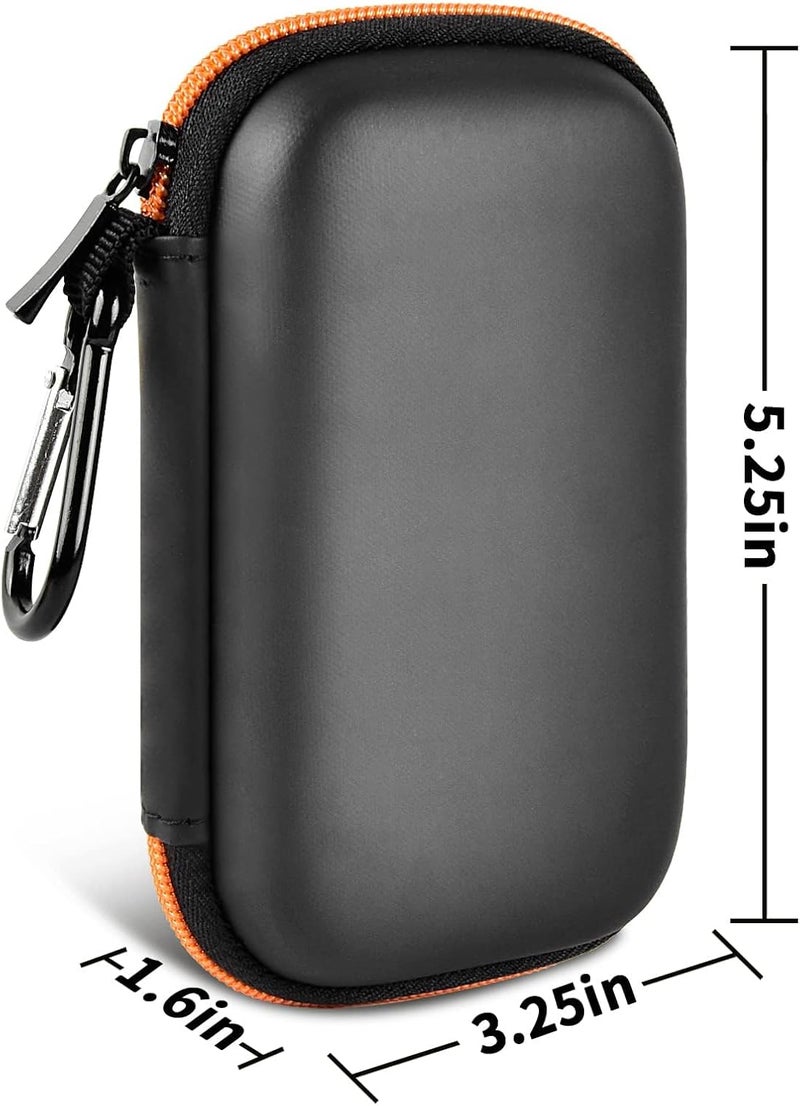 GWCASE Hard Case Compatible with SanDisk Extreme PRO 500GB 1TB 2TB 4TB Portable External SSD. Carrying Travel Holder for Crucial X8 Solid State Drive (Box Only)-Orange Zipper - Image 5